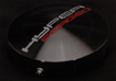 Standardcustom domed aluminum cap Black Anodized/RedSilver Logo