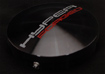 Standardcustom domed aluminum cap Black Anodized/RedSilver Logo